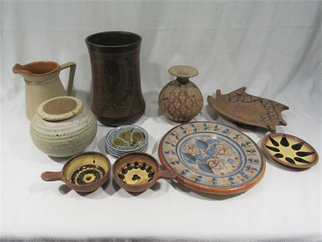 14 Piece Clay/Pottery Lot
