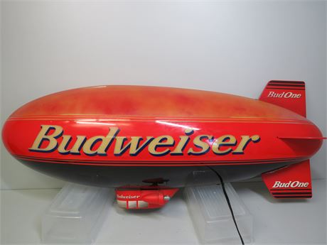 BUDWEISER Lighted Blimp 3-D Bar Sign