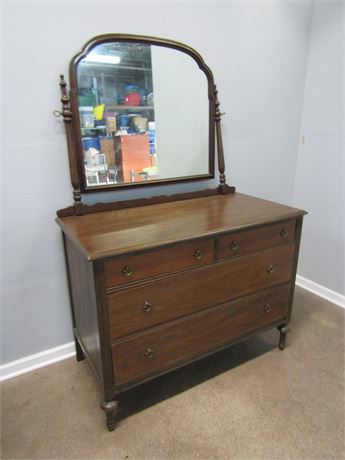 Antique Dresser and Mirror