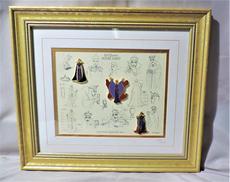 Walt Disney 'Evil Queen' Sketches Model Sheet. (2513 / 5000)
