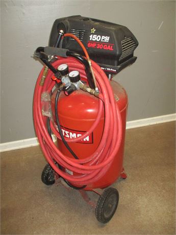 Craftsman 6hp 150 psi 30gal air compressor with Hoses and Fittings