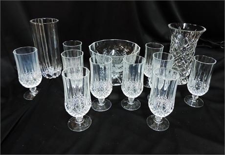 Crystal Fruit Bowl, Vases & Stemware