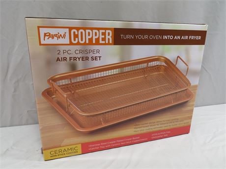 PARINI Copper 2-Piece Crisper Air Fryer Set