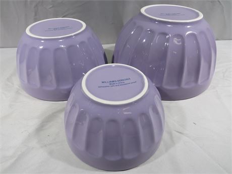 WILLIAMS-SONOMA 3-Piece Lavender Bowl Set