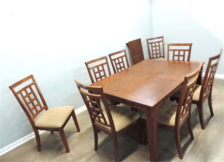 Solid Wood Dining Table / Chairs / Leaf