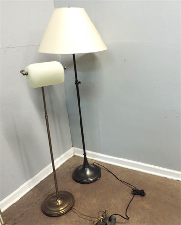 Set of Two Vintage Floor Lamps