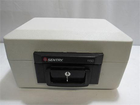 Sentry Safe w/ Key - #1150 Portable Fire Lock Box