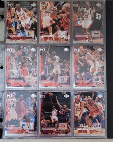 Michael Jordan Lot of 44 NBA Trading Cards Chicago Bulls