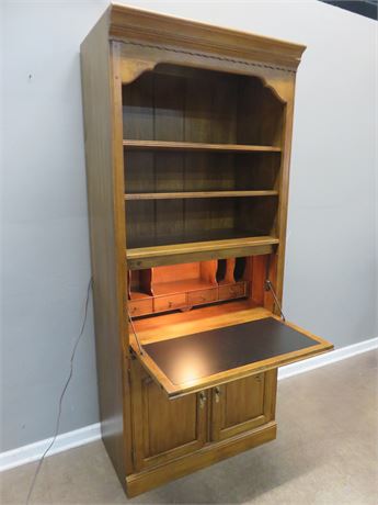 ETHAN ALLEN Secretary Bookcase Cabinet