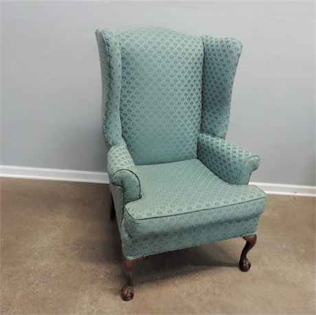 Upholstered Wing Back Chair