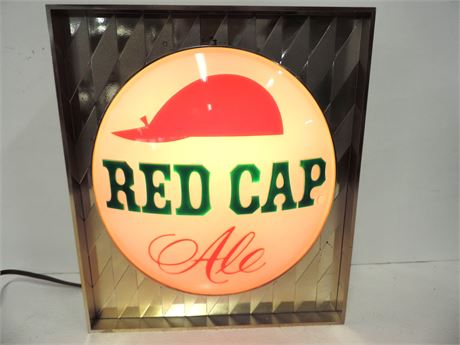 Vintage Red Cap Ale Sign
