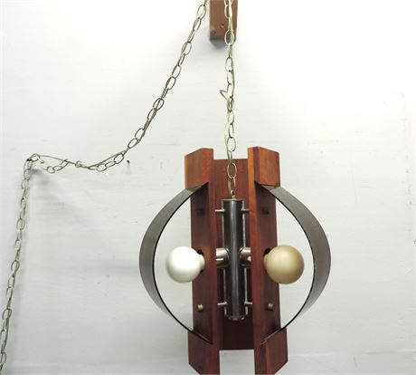 Mid-Century Modern Hanging Chain Lamp