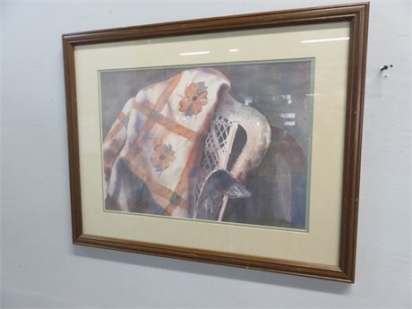 JAN CHURCH "A Quilted Boquet" Limited Edition Watercolor Print