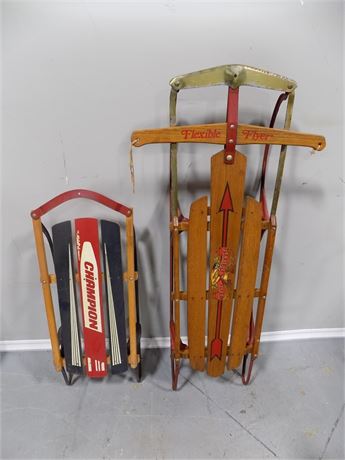 Holiday Classic Wooden Sleds