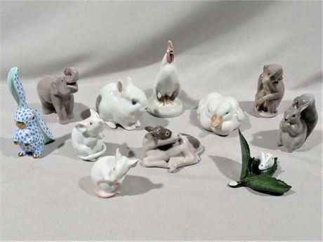 11 Piece Animal Figurine Lot