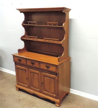 Vintage Maple Hutch / Display Cabinet