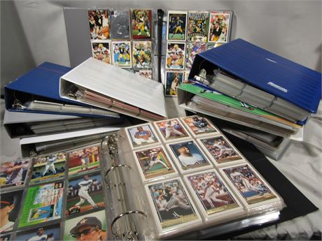 Sports Cards, Most Cards are Football, may be mixed with Basketball, Baseball