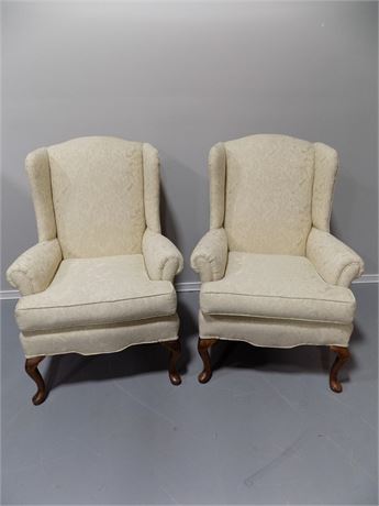 Matching Wing Back Parlor Chairs