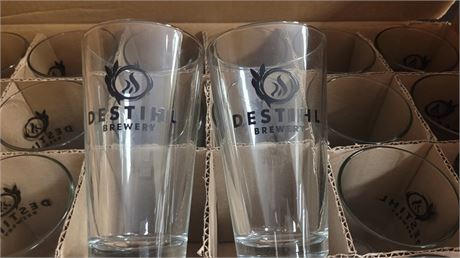 Destihl Brewery Pint Glasses Full Case