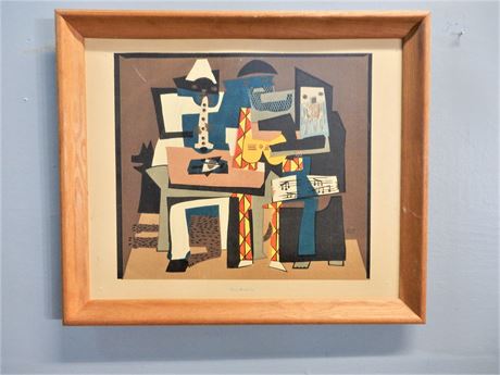Picasso Print "Three Musicians" Framed