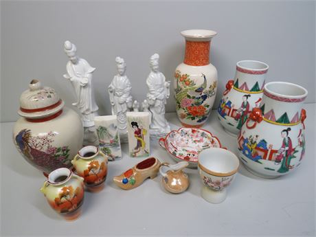 Asian Porcelain Decoratives Lot