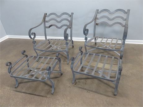 4-Piece Wrought Iron Seating Group