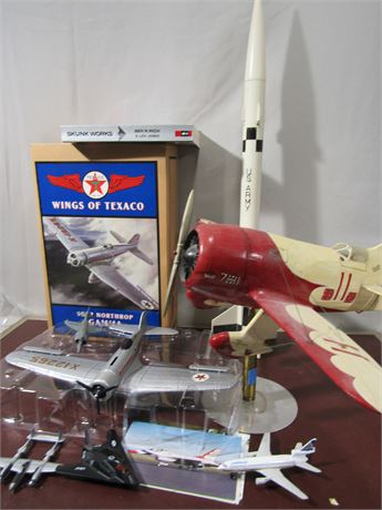 Model Aircrafts, 1932 Northrop Gamma Airplane Coin Bank, Rocket, The Gee Bee R