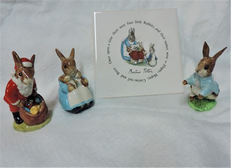 Wedgewood of Eutruria Trivet Beatrix's Potter's Mrs. Rabbit & Bunnies