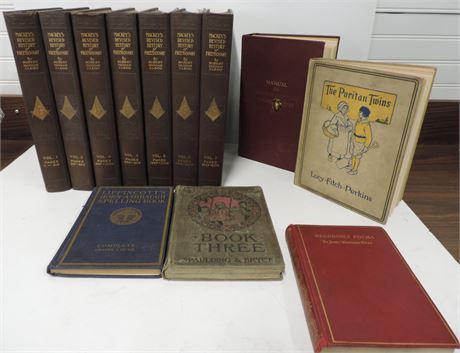 Vintage Books / Mackey's Freemasonry / Puritan Twins / Neighborly Poems