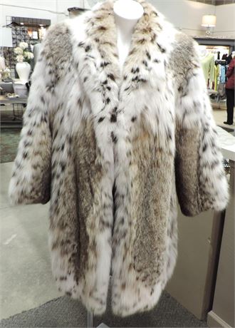 Bold and Unique LYNX Fur Coat