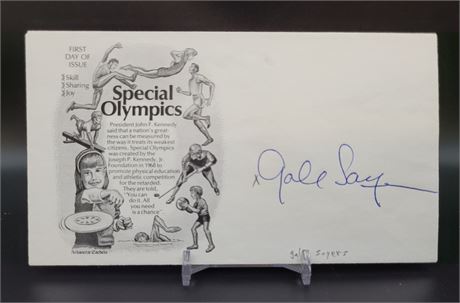 Gale Sayers Chicago Bears Special Olympics Autographed Envelope