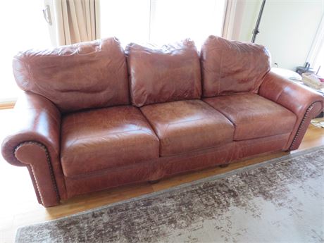 STICKLEY Leather Sofa