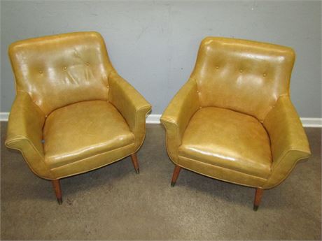 Mid-Century Vinyl Chairs
