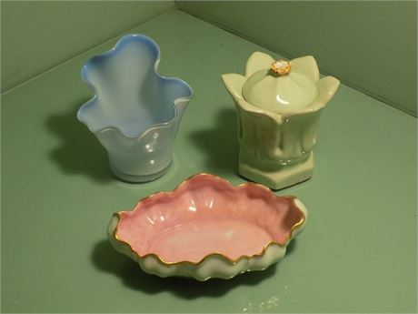 Antique Italian Glass & Porcelain