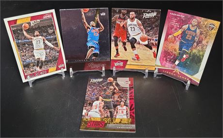 LEBRON JAMES LOT OF 6 CLEVELAND CAVALIERS NBA CARDS