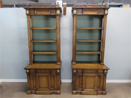 2 Large Display/Bookcases with Storage