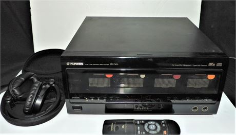 Pioneer Elite Compact Disc Player and Monoprice Headphone Set with Remote