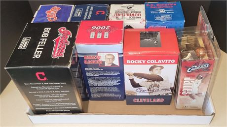Cleveland Indians and Cavaliers Bobblehead and Figurine Collection