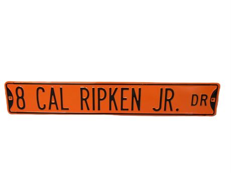 Cal Ripken Jr. - Embossed Street Sign