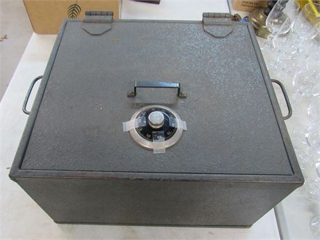 Vintage Heavy Duty Combination Safe with Handles