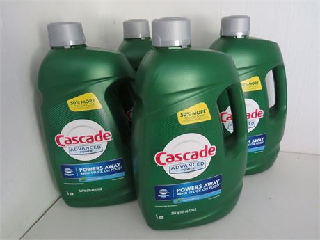 4 Jugs Cascade Advantage Dishwasher Detergent