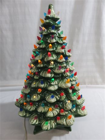 Musical Lighted Ceramic Christmas Tree