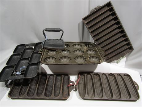 Antique Cast Iron Molds, R&E, Griswold, and More.