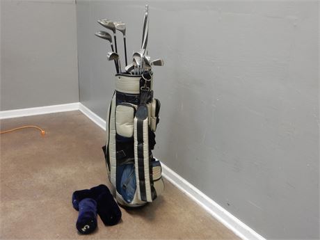 Quazar Golf Bag and Golf-Clubs