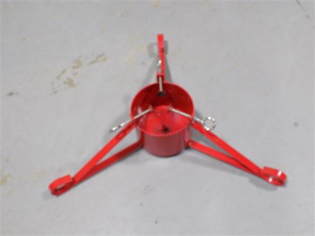 Red Metal Tree Stand