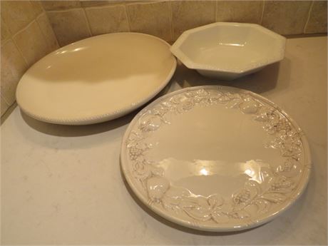 PIER 1 / ROSENTHAL Ceramic Servingware Lot