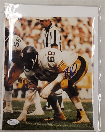 L.C. GREENWOOD AUTOGRAPHED AND CERTIFIED 8X10 PHOTO PITTSBURGH STEELERS