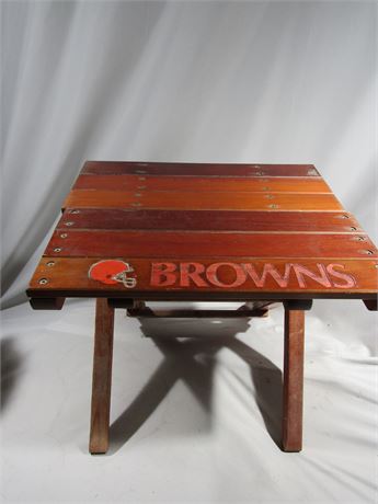 Folding Browns Wooden Table