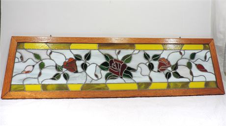 Stain Glass Floral Wall Hanging