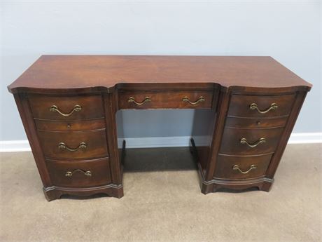 Vintage Tomlinson Cherry Kneehole Desk
